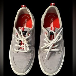 Sperry Soletide Youth‎ Sneakers Sz 3M Very Good Gray